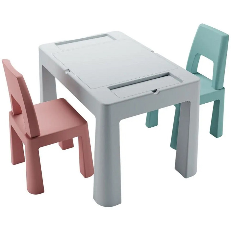 Комплект Tega TEGGI MULTIFUN стіл+2 стільці TI-011-174 grey/old rose/turquoise Комплект Tega TEGGI MULTIFUN стіл+2 стільці TI-011-174 grey/old rose/turquoise
